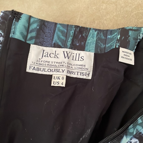 Jack Wills fabulously British print strapless dress - Picture 4 of 6